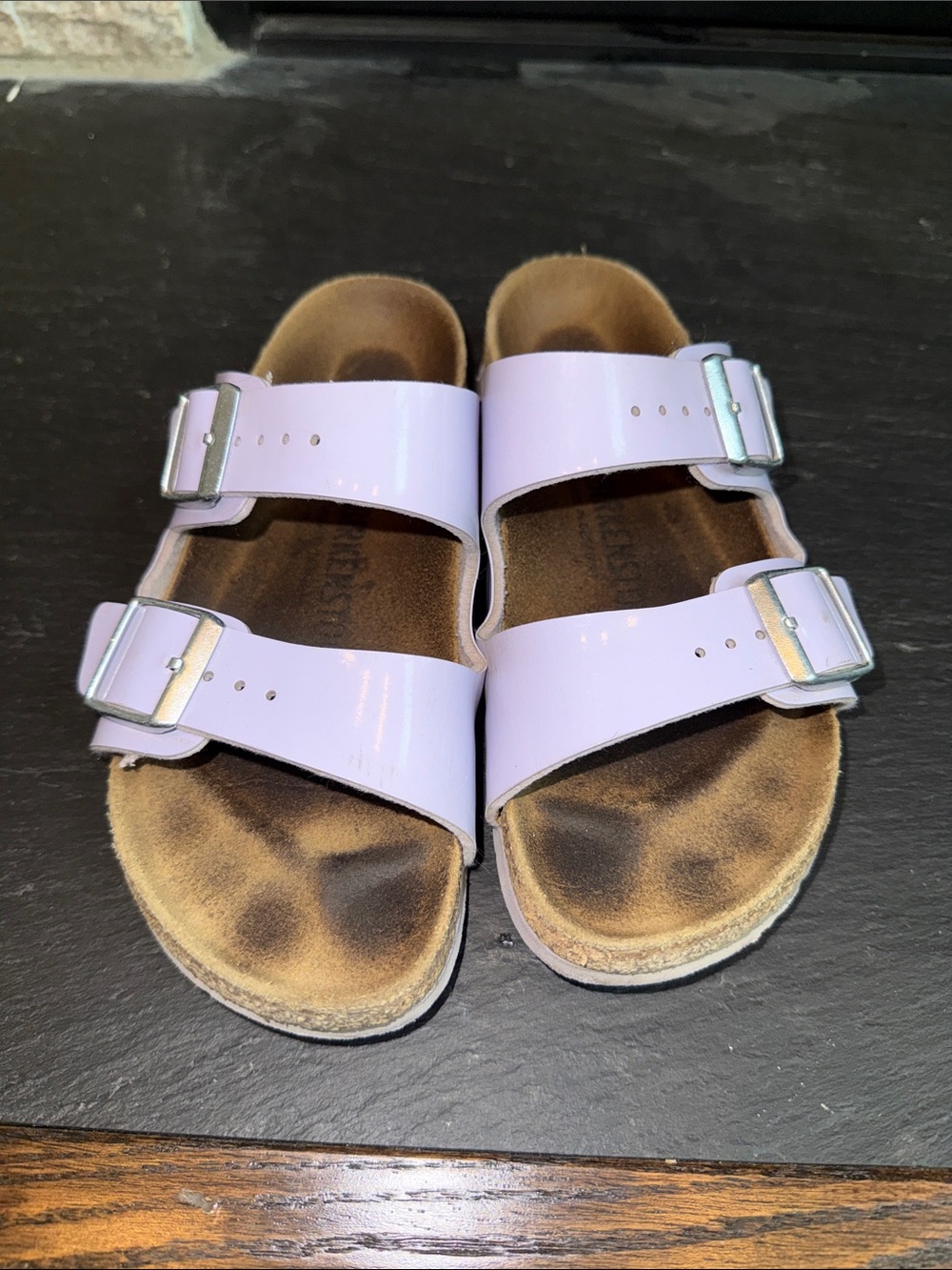 Birkenstock Kids Arizona Sandals in Light Lavender Purple Fog 36 - Picture 2 of 11